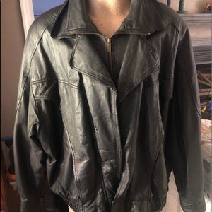 Wilson’s Men’s Black Leather Jacket 3xl Vintage